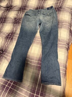 True Religion Light Blue Flare Jeans - Women's Wide Leg Denim